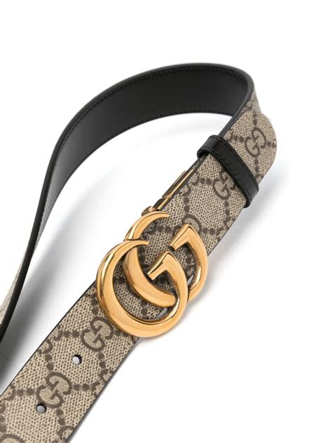 ceinture en cuir à motif GG Marmont .